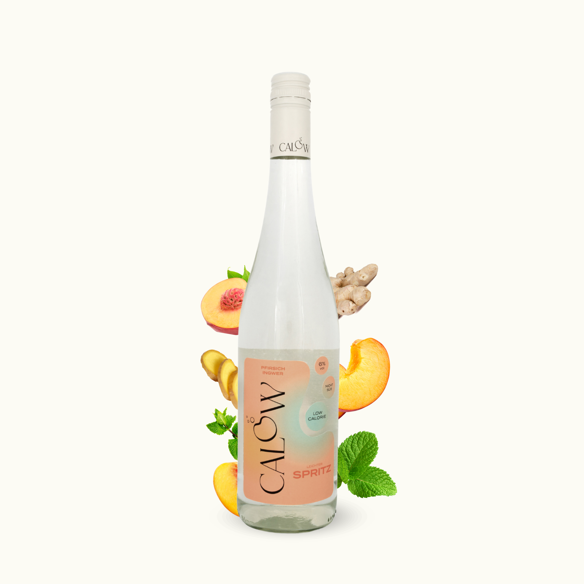 Pfirsich-Minze-Ingwer