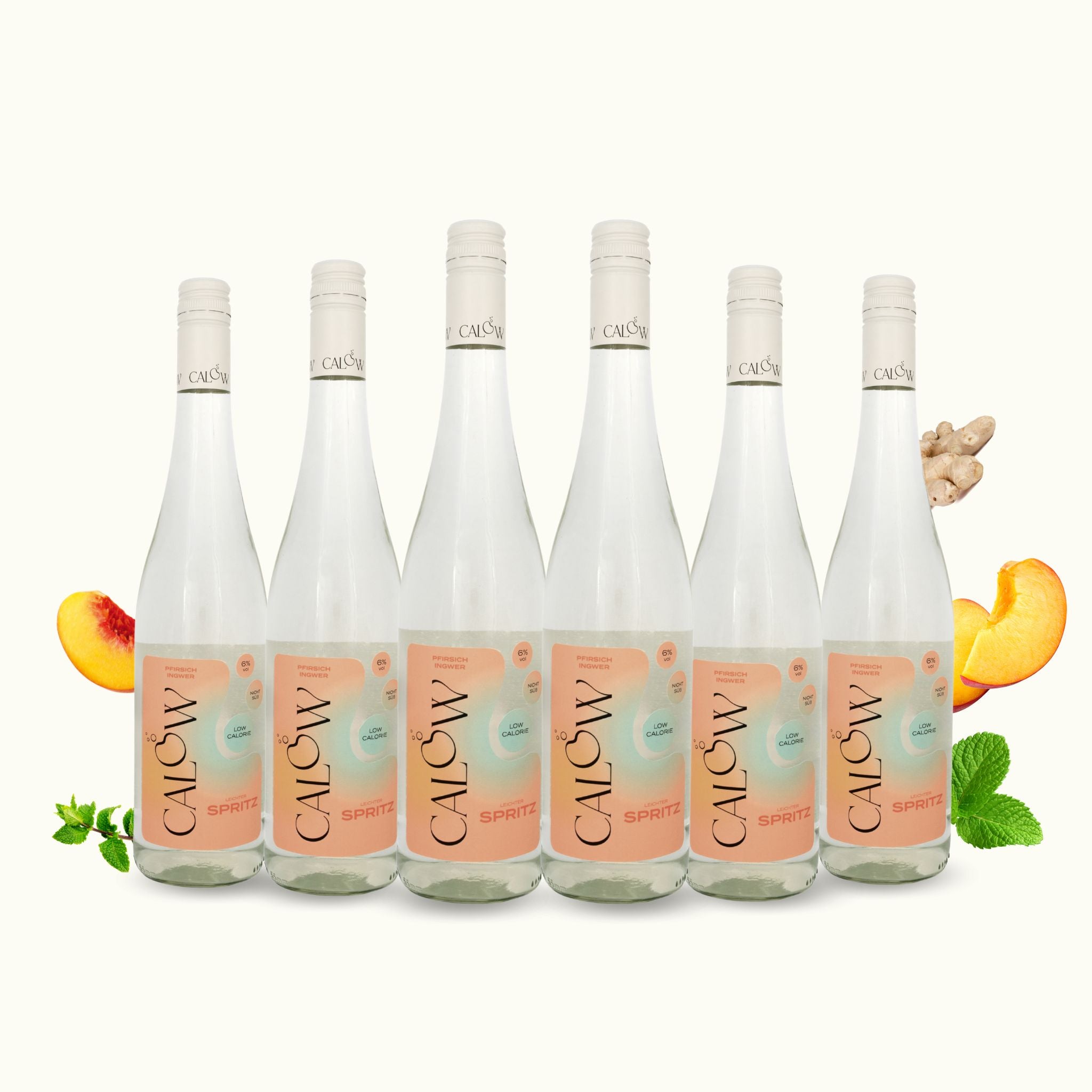 Pfirsich-Minze-Ingwer