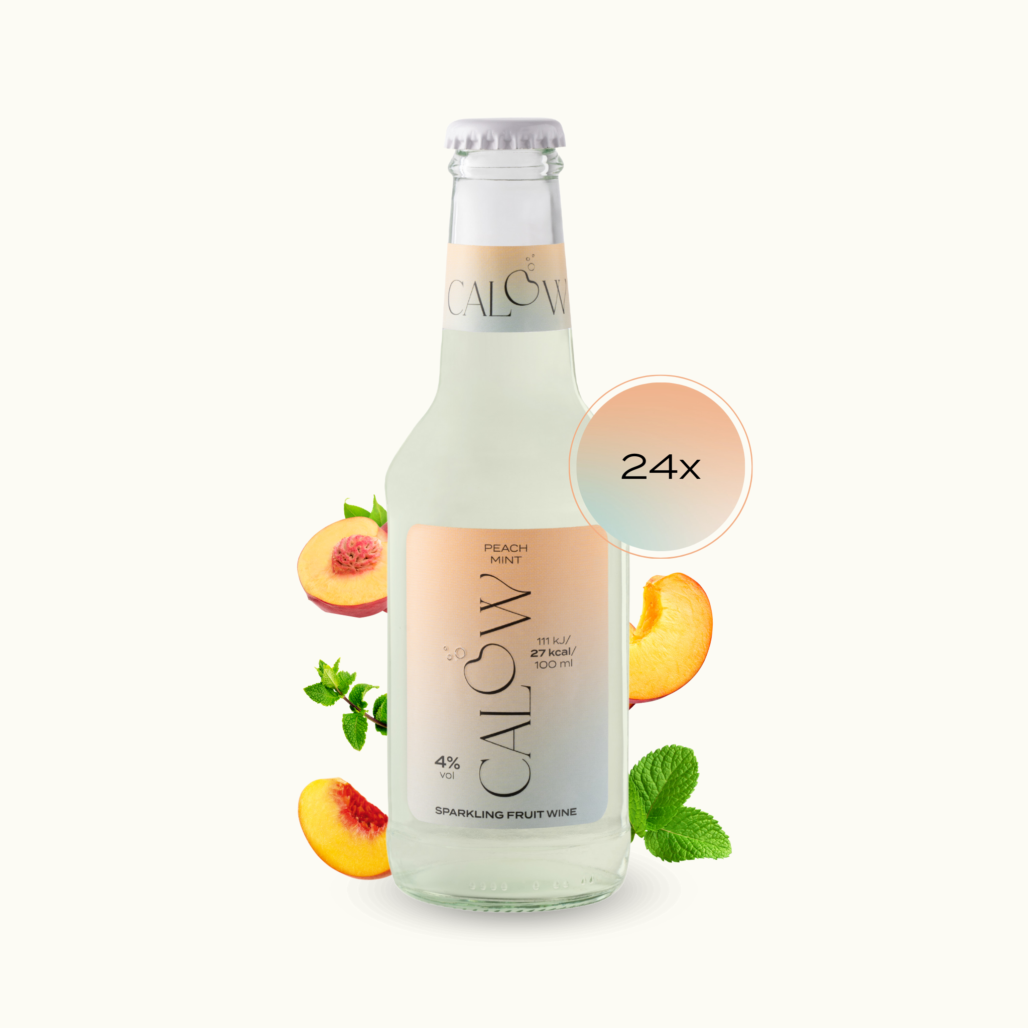 250ml Pfirsich-Minze-Ingwer