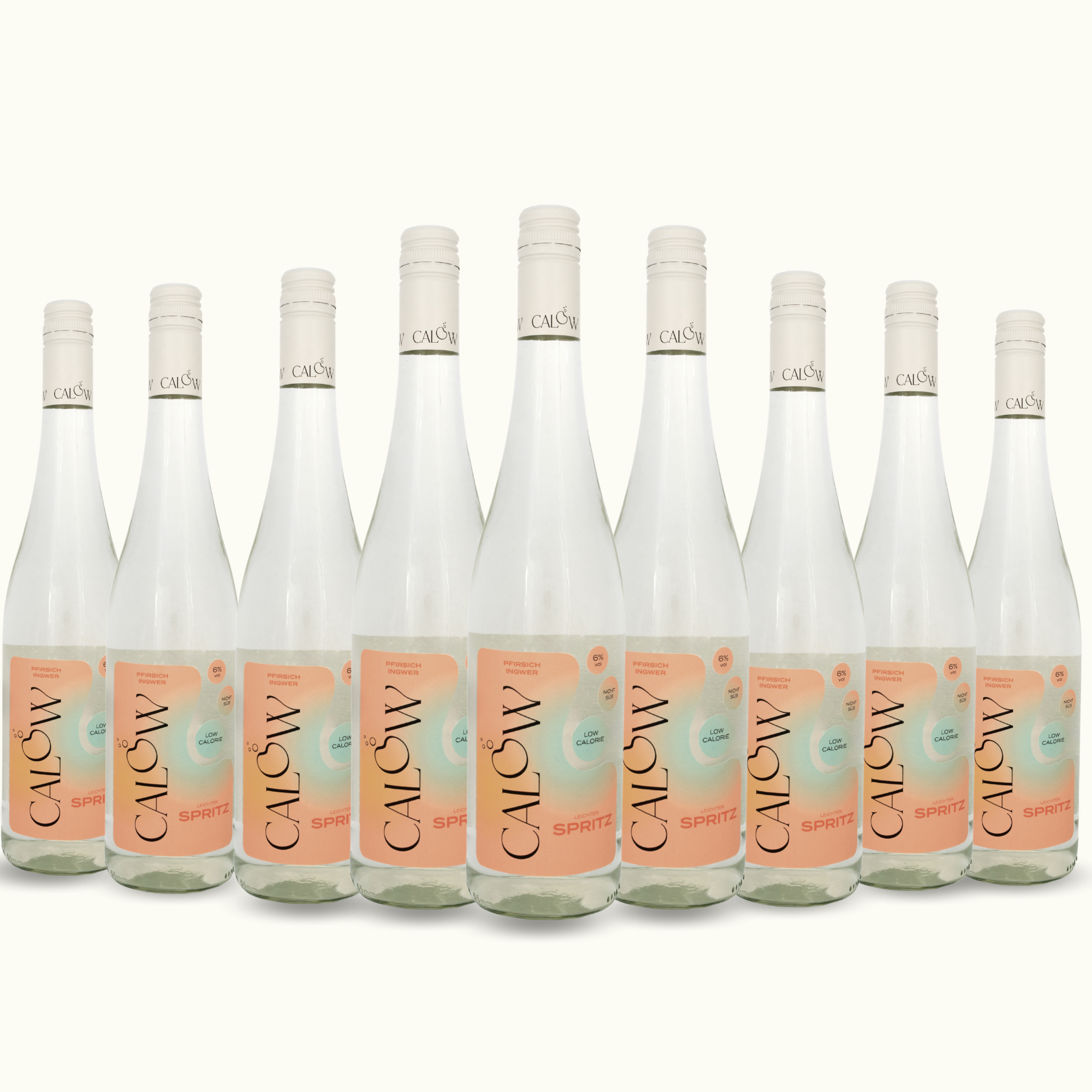 Pfirsich-Minze-Ingwer Spritz